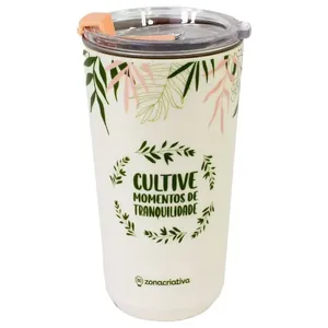 Copo Sky Com Tampa Zonacriativa Jardinagem 500ml (MP)