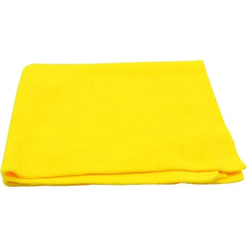 Toalha de Limpeza 3 Peças Defu Microfibra 40x40cm Reutilizáveis Amarelo E-BI