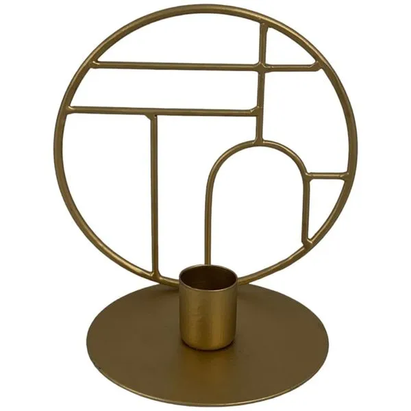 Porta-Velas Noritex Dourado 454-191434
