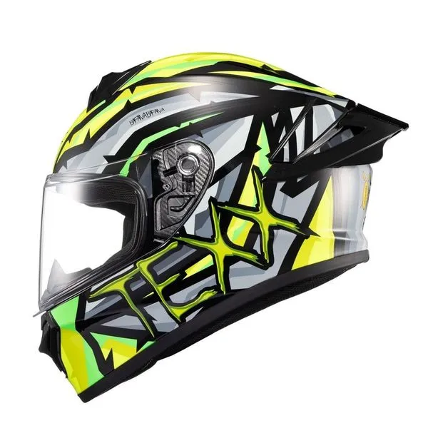 Capacete Texx Spihe Maasai Cinza E Verde 60 (MP)
