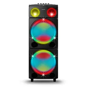 Caixa de Som Philips Party Speaker Bluetooth 2400W TAX5509 Caixa de Som Philips Party Speaker 2400W TAX5509 | Preto (Bivolt)