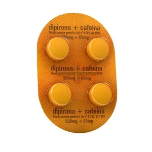 Dipirona Sódica 500mg + Cafeína 65mg 4 Comprimidos Genérico Neo Química