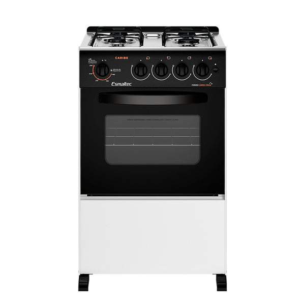 Fogão de Piso Esmaltec 4 Bocas Acendimento Automático Branco Caribe