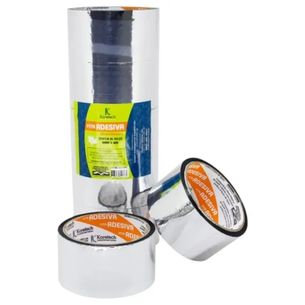 Fita Aluminizada Polipropileno Korotec 48mmX40 (MP)