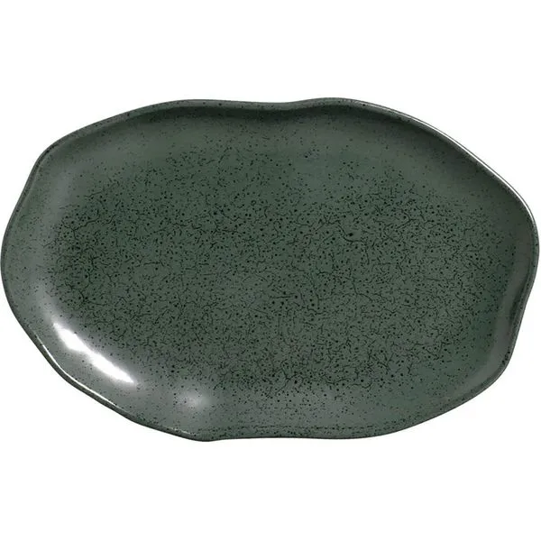 Travessa Porto Brasil Oval Rasa Média Bio Greenery 30x20cm Verde