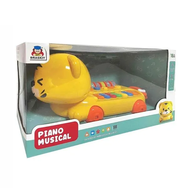 Piano Musical Infantil Braskit Tigre 20255 (MP)