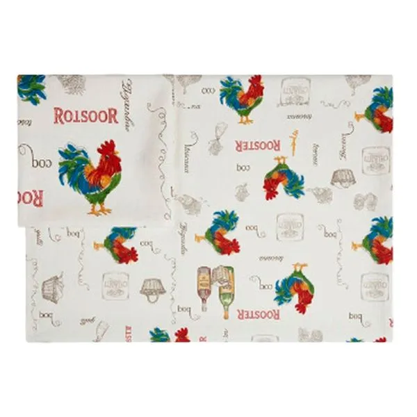 Toalha De Mesa Toskana Galo Plastica 130x175cm (MP)