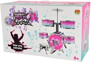 BATERIA ROCK PARTY ROSA - DM BRASIL
