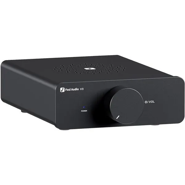 Amplificador Fosi Estéreo V3 TPA3255 para Áudio Doméstico Preto A-BI