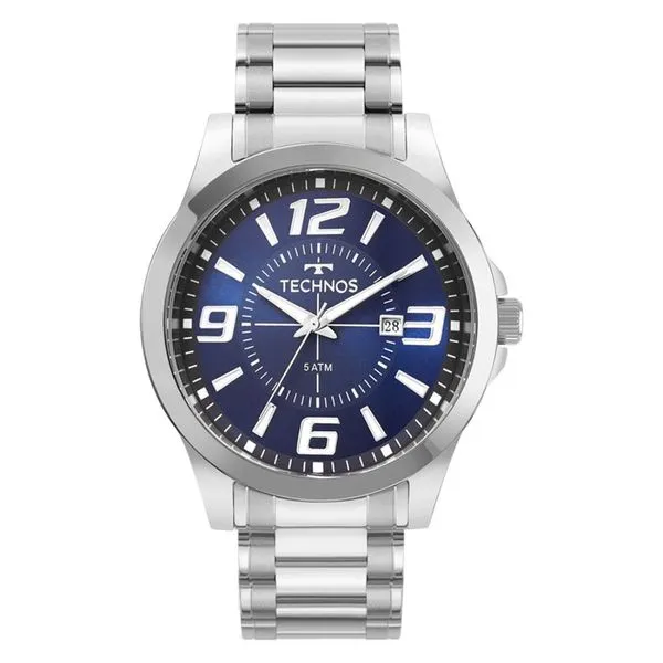 Relógio Technos Masculino Ref: 2115kzzs/1a Racer Prateado