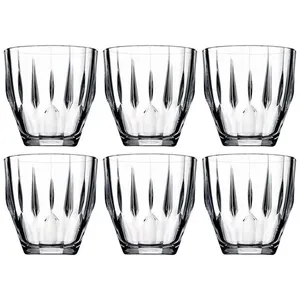 Conjunto de Copos Baixo Pasabahce Diamond em Vidro 275ml 6 Peças Transparente