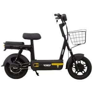 Bicicleta Elétrica YOO Y200 350Wh Bike Preto E Amarelo (MP)