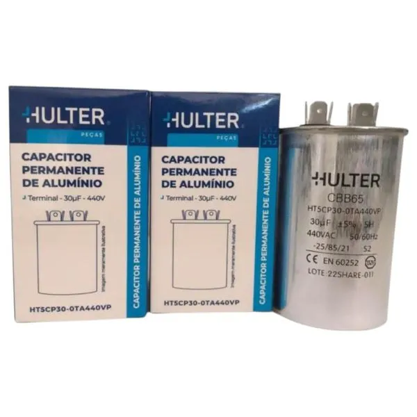 Capacitor Permanente Hulter 30 MF 440V CBB60 (MP)