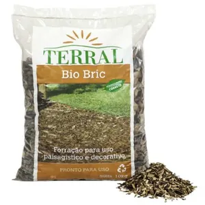 Cavaco de Madeira Terral Bio Bric (B1) Sem Cheiro Vasos e Jardins 10kg (MP) Cavaco de Madeira Terral Bio BricÂ (B1) Sem Cheiro Vasos e Jardins 10kg (MP)