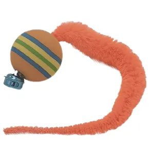 Brinquedo Bola com Guizo e Calda Laranja para Gatos Savana Único
