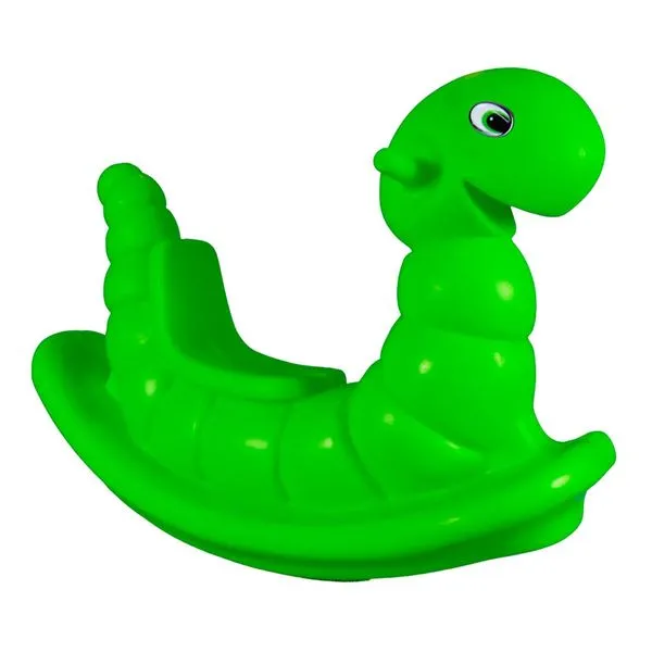 Gangorra Infantil Minhoca BB Bolinhas Verde (MP)