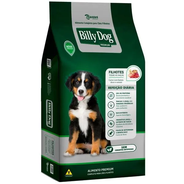 Ração Billy Dog Cão Filhote Refeição Diária 10,1kg (MP)