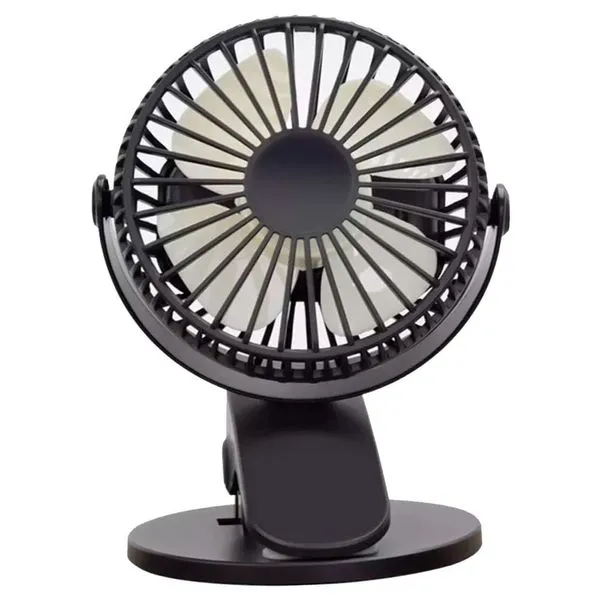 Mini Ventilador De Mesa Alfacell Potência 4,5W Com Suporte Preto AL12029 (MP)