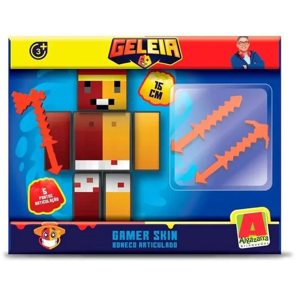 BONECO 15 CM. C/ 3 ACES - GELEIA - ALGAZARRA
