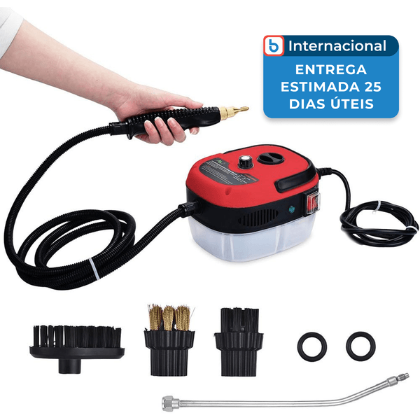 Limpador a Vapor Portátil Ganggeng Vermelho A-MBI