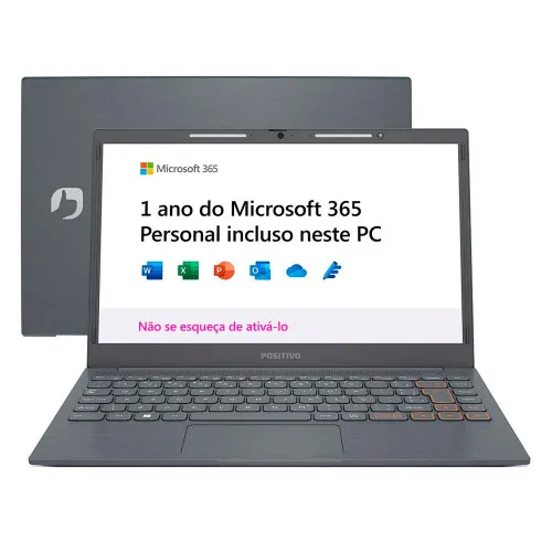 Notebook Positivo Vision C C4128A-14 Intel Celeron 4GB 14.1 Windows 11 Home