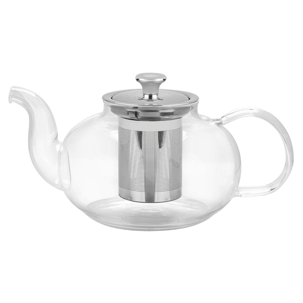 Bule Para Chá Tramontina, Com Tampa e Infusor Aço Inox, 1L, Vidro Borosilicato - 61764/100