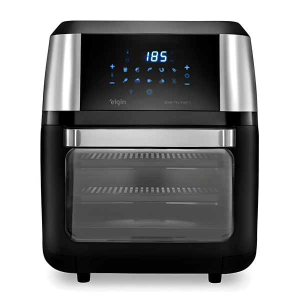 Fritadeira Elétrica Air Fryer Elgin 4 e m 1 12L Preto Oven Fry 110V