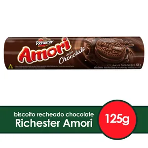 Biscoito Recheado Richester Amori Sabor Chocolate 125g