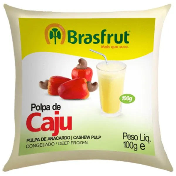 Polpa de Fruta Brasfrut Caju 100g