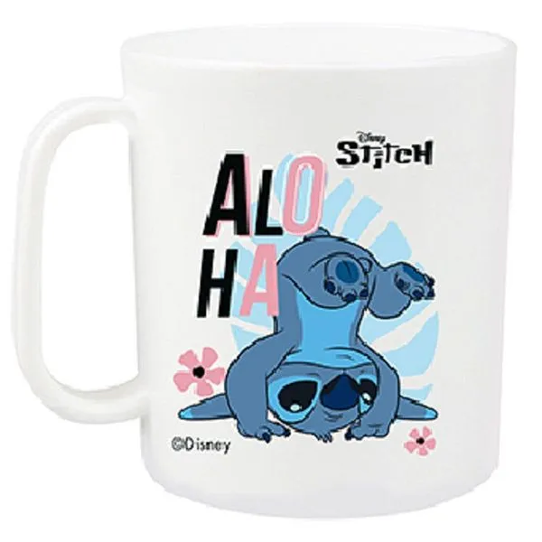 Caneca Plástica Stitch 400ml 470738 (MP)