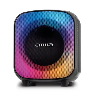 Caixa de Som PartyBox AIWA PB-07 Bluetooth 8H RGB USB TWS - AWS-PB-07 Bivolt