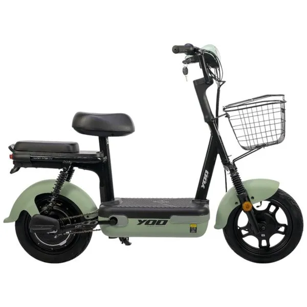 Bicicleta Elétrica YOO Y200 350Wh Bike Verde Claro E Cinza (MP)