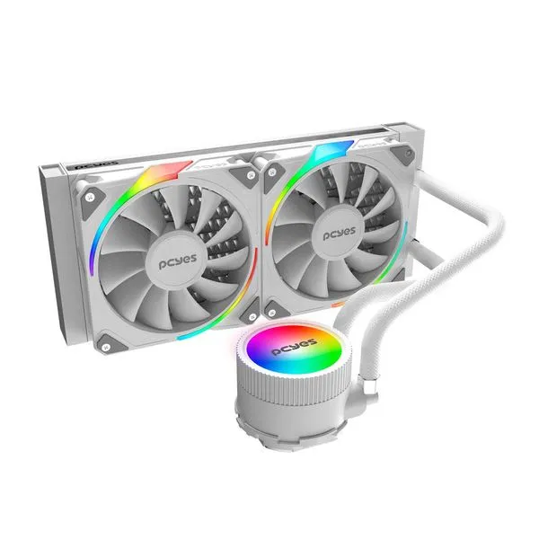 Watercooler Cooler Sangue Frio - PCYES - 3 ARGB White Ghost 240MM - TDP 250W - ARGBSF3240WGBR