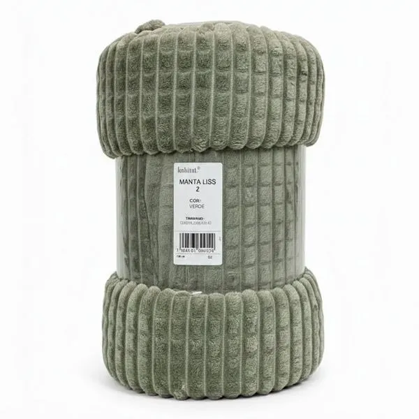 Manta Queen Habitat Liss 2 220x240cm Verde (MP)