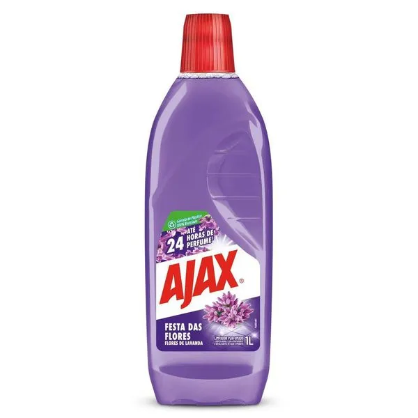 Limpador Perfumado Ajax Festa das Flores Lavanda 1L