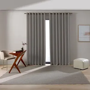 Cortina Blackout 260X170cm Tebas Bella Janela Bege