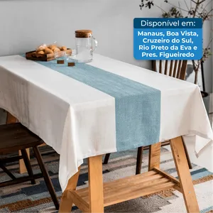 Toalha de Mesa Retangular Linho 152x264 IVAPUPU A-BI
