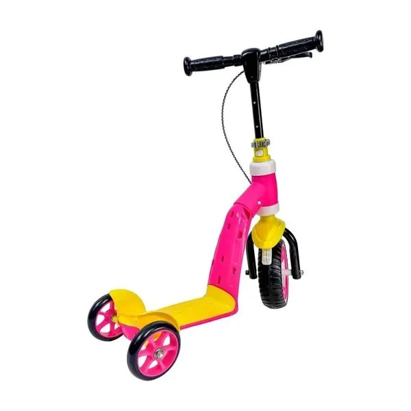 Andador Patinete Infantil 3 Rodas Unitoys 3324 Rosa (MP)