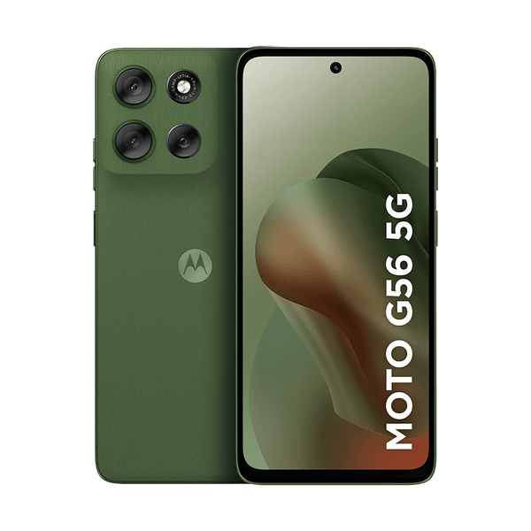 Smartphone Motorola Moto g56 5G 256GB 24GB (8GB RAM+16GB Ram Boost) e 50MP Sony Lytia 600 AI Camera Ultrarresistência militar IP68 + IP69 - Verde
