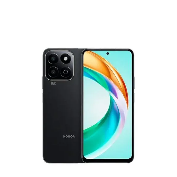 Smartphone HONOR X6B 5G Preto 256GB, 4+4GB RAM Turbo, Tela de 6.6, Snapdragon 4ª geração e Câmera Traseira Dupla de até 50MP