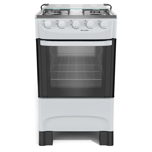 Fogão Mueller 4 Bocas Branco Acendimento Manual Mfi4ba