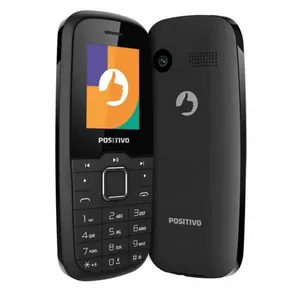 Positivo P26 32MB 32MB RAM Preto Celular Básico Dual Chip Tela 1.8" Rádio FM MP3 VGA 0.3MP 800mAh 2G Celular Positivo P26 Dual Chip 32MB Tela 1.8