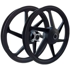Aro Liga Leve BHD Fan 125 KS 2009 A 2019 Freio A Tambor Mod 6 Pontas Preto (MP)