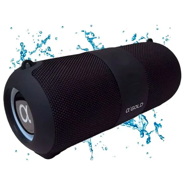 Caixa De Som Bluetooth A'Gold SM-14A Preto (MP)