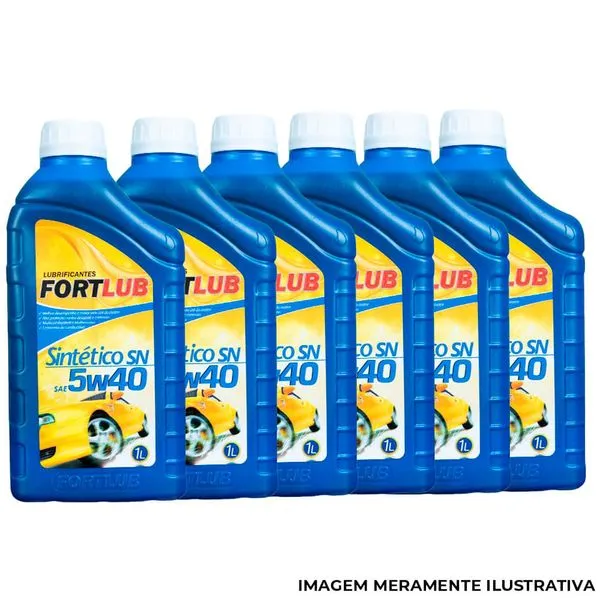 Óleo Lubrificante Fortlub Sintético 5W40 SN Caixa 24 Unidades 1 Litro (MP)