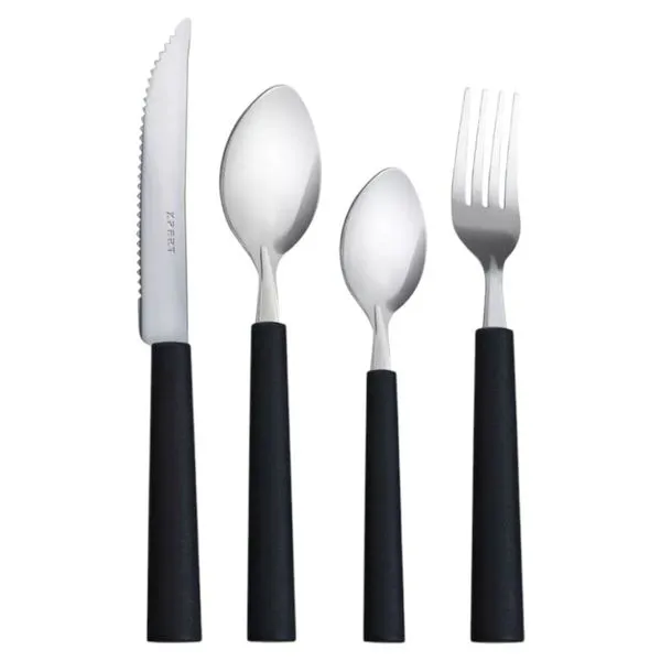 Conjunto De Talheres Xpert 25 Peças Preto Xl24047 (MP)