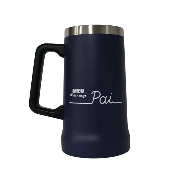 Caneca Pai Meu Melhor Amigo Interponte Inox 750ml HG85076 (MP)