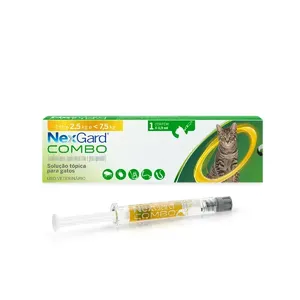 Nexgard Combo Antipulgas, Sarna e Vermífugo para Gatos de 2,5 a 7,5 kg 1 pipeta