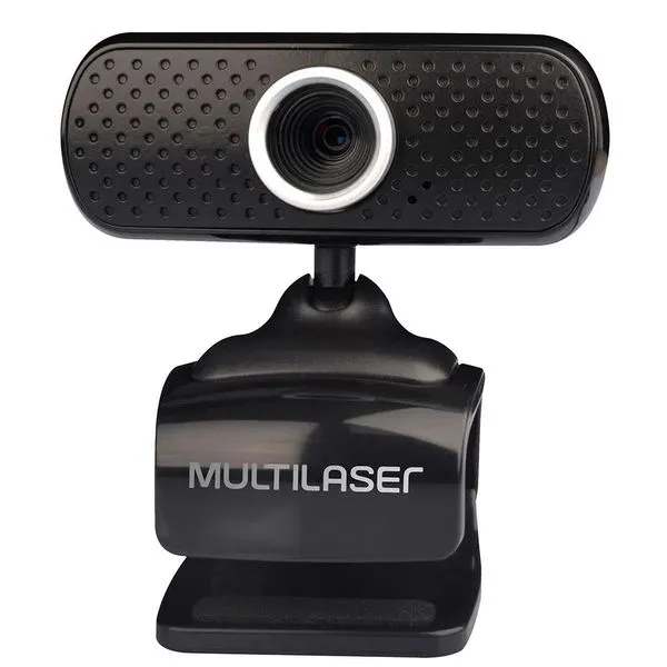 Webcam c/ microfone - USB 2.0 - Multilaser - WC051 - Preto (480p)