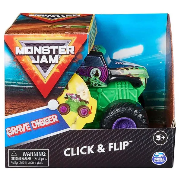 Carrinho de Brinquedo Sunny Monster Jam Click & Flip 2023